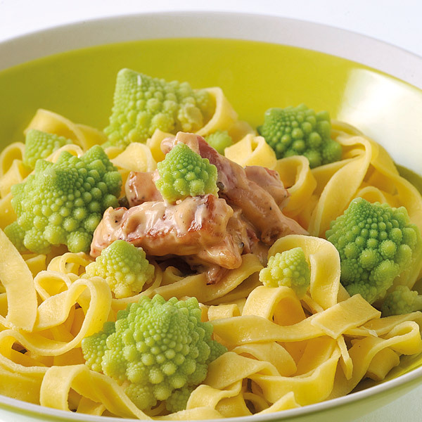 Recette chou romanesco à la carbonara | Les Jardins Gourmands HERRMANN